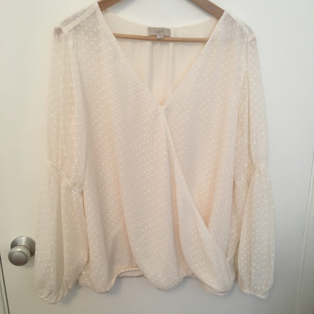 LOFT Polka Dot Blouse NWOT
